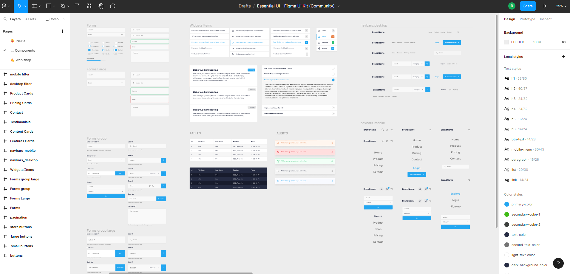 Figma UI Library