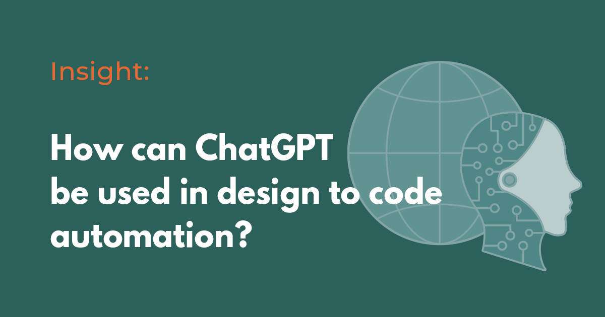 How can ChatGPT be used in design to code automation